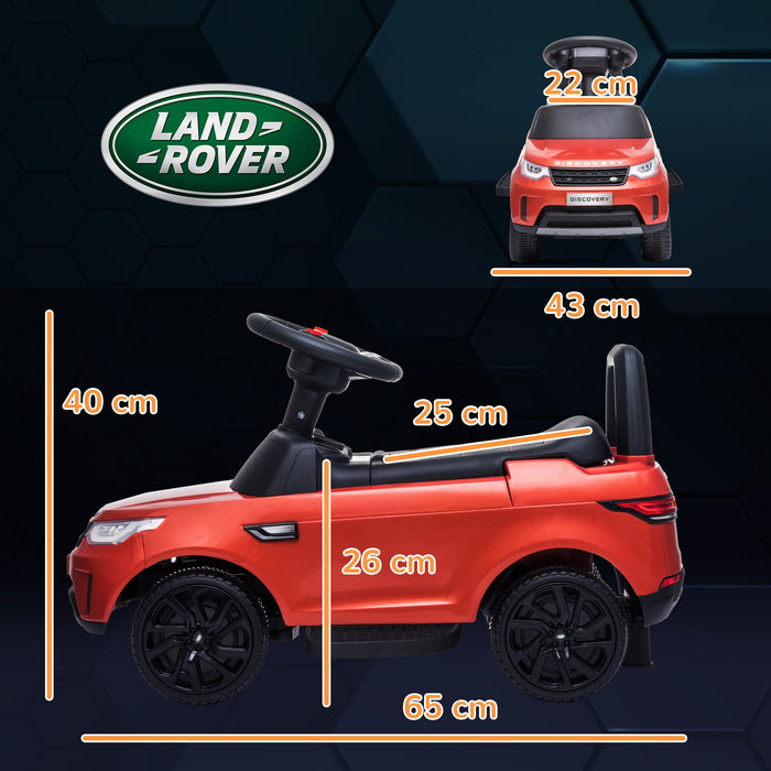 Macchina Elettrica per Bambini Licenza Land Rover Discovery 6V Velocità 3km/h Rosso