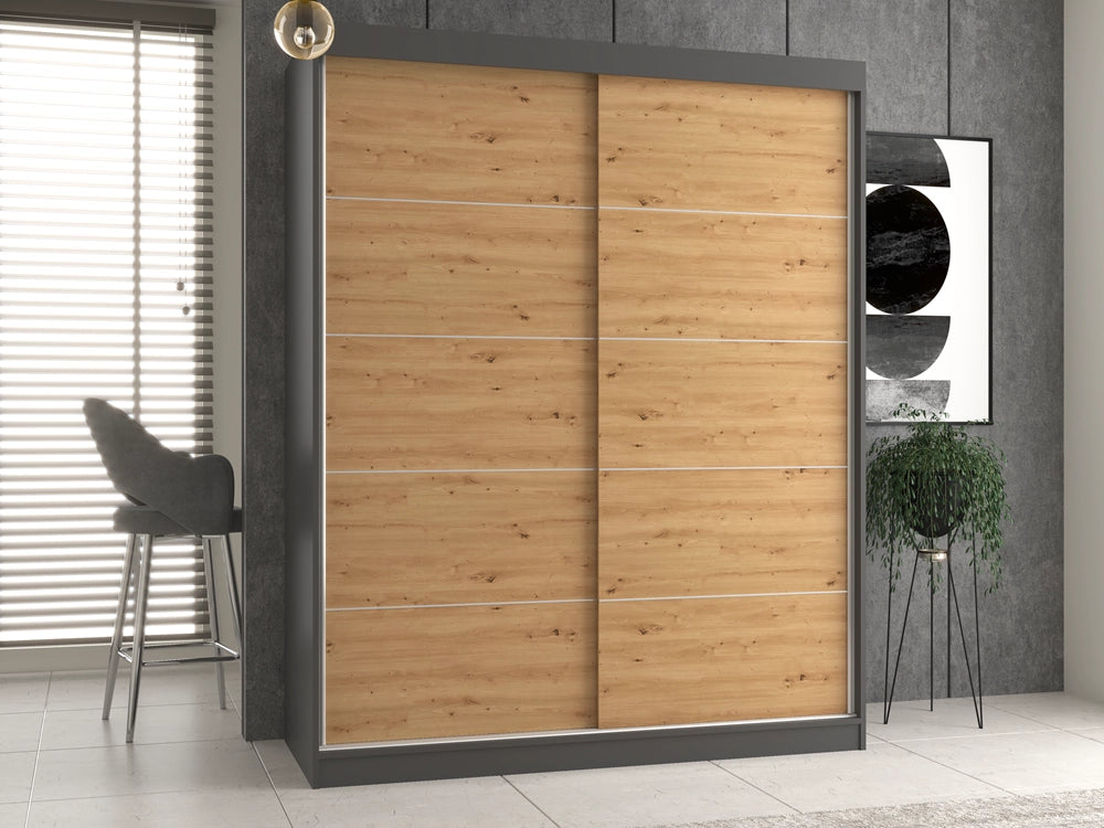 Armadio IGA 160/C antracite artisan guardaroba