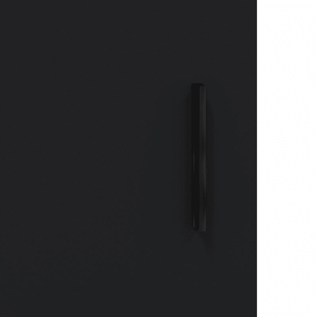 Comodino Nero 40x40x50 cm in Legno Multistrato 827598