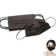 Trade Shop - Mascherine Nere Protettive Viso Chirurgiche Tnt Monouso Mascherina Nera Facciale -