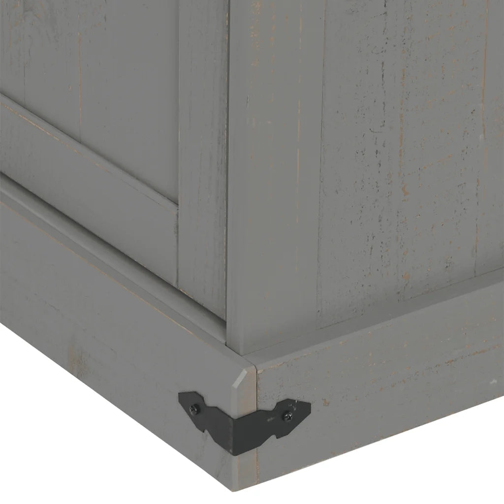 vidaXL Mobile Porta TV HALDEN 2 Ante Scorrevoli Grigio 150x40x60 cm