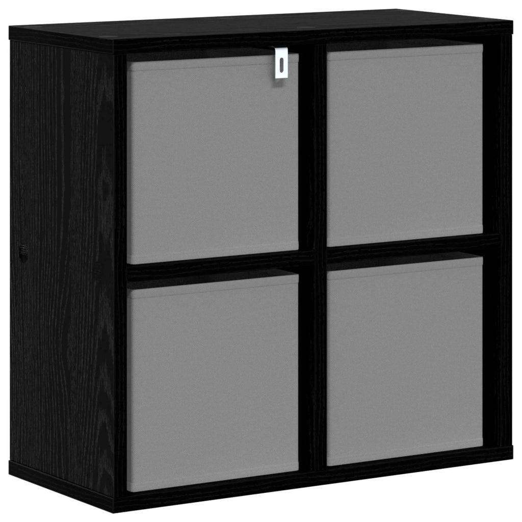 Credenza con cassetto Rovere Nero 49,5 x 22 x 47 cm 8000525
