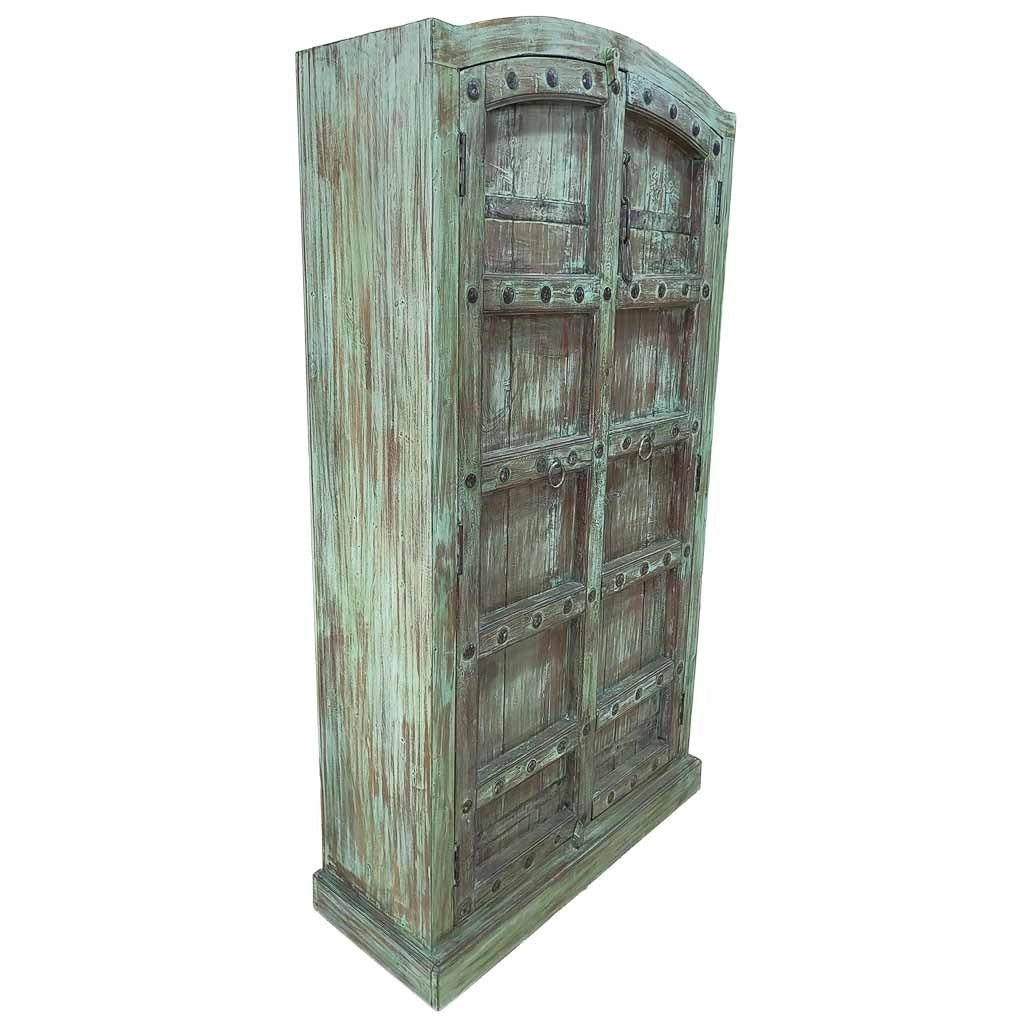 Armadio in legno fatto a mano 90-100x37x170-195h cm