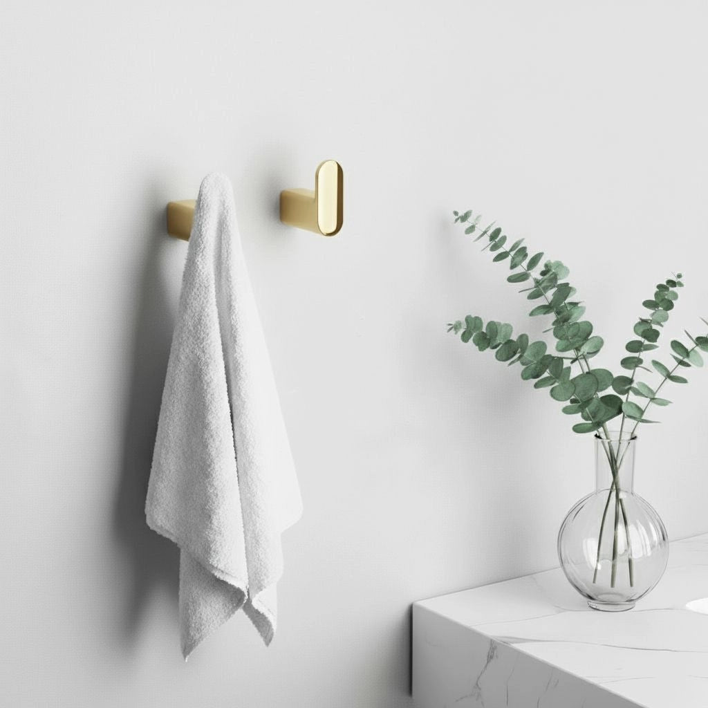 Set Accessori Da Bagno Mati Gold 4 Pezzi