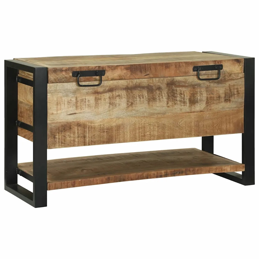Scatola di Stoccaggio Marrone Legno massello di mango 4015975