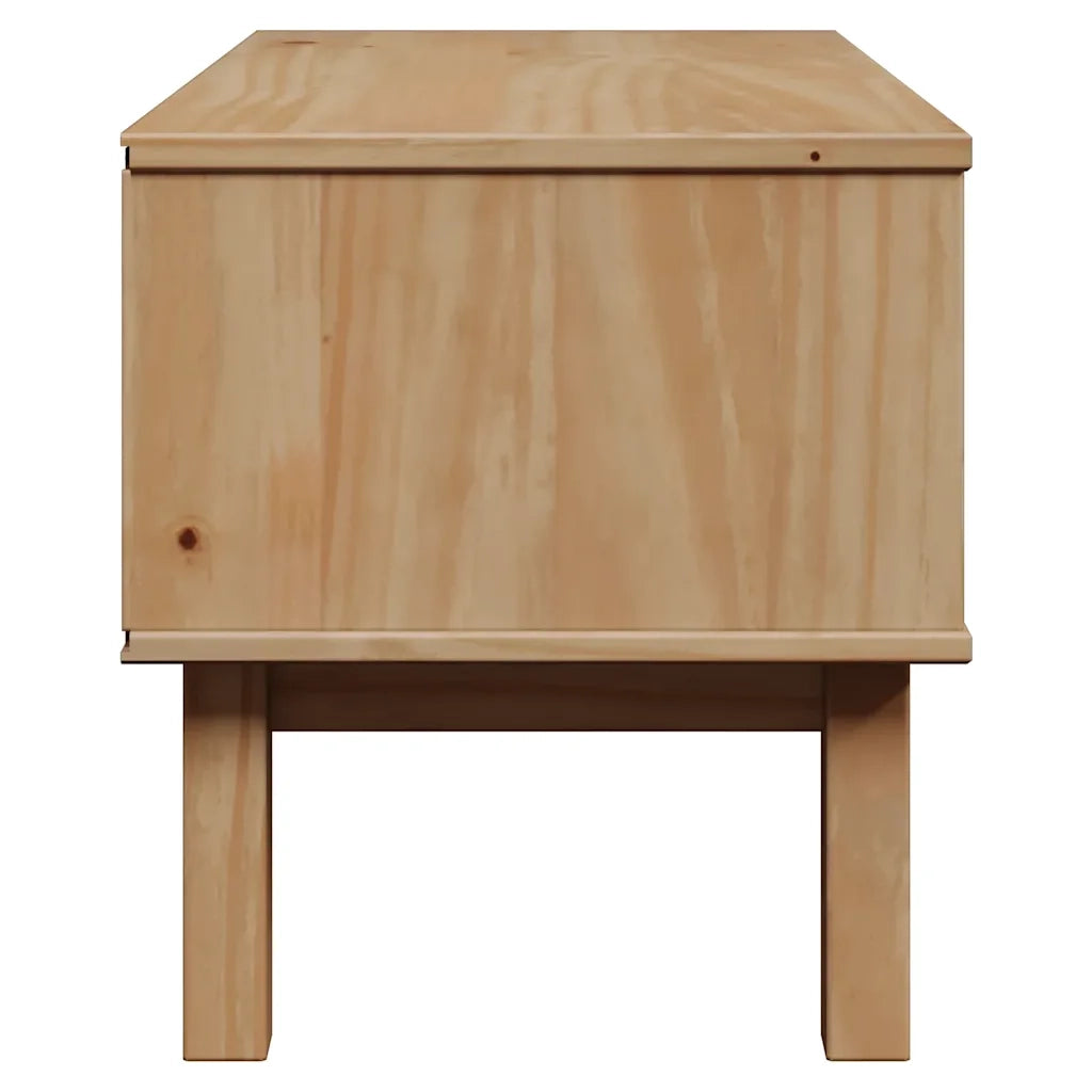 Panca da Corridoio-Sgabello-Panca con Contenitore OTTA 80x40x45 cm in Legno Massello di Pino