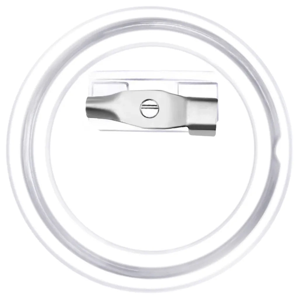 Bottoni per Badge con Spilla 100 Set in Acrilico 25 mm CFW8430647