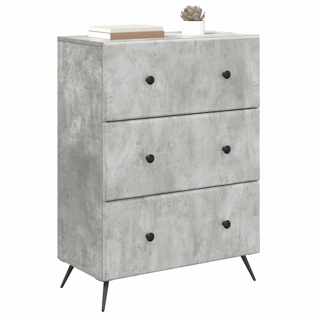 Mobile con Cassetti Grigio Cemento 66 x 34,5 x 90 cm 895528