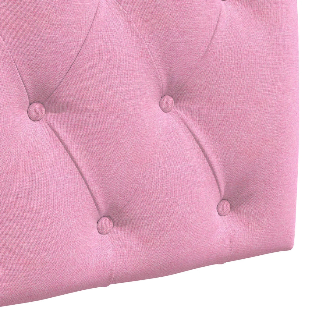 Testiera sospesa Con luce LED Rosa Tessuto