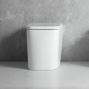 WC filo muro FT54D a pavimento in ceramica bianco 54x36x41.5H cm.