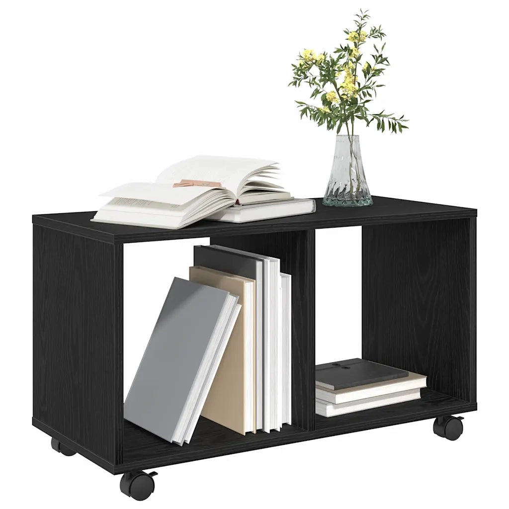 Tavolino Rovere Nero 72 x 33 x 42,5 cm Legno ingegnerizzato 868061