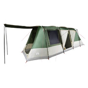 Tenda da Campeggio | Tenda Familiare a Tunnel per 4 Persone Verde Impermeabile