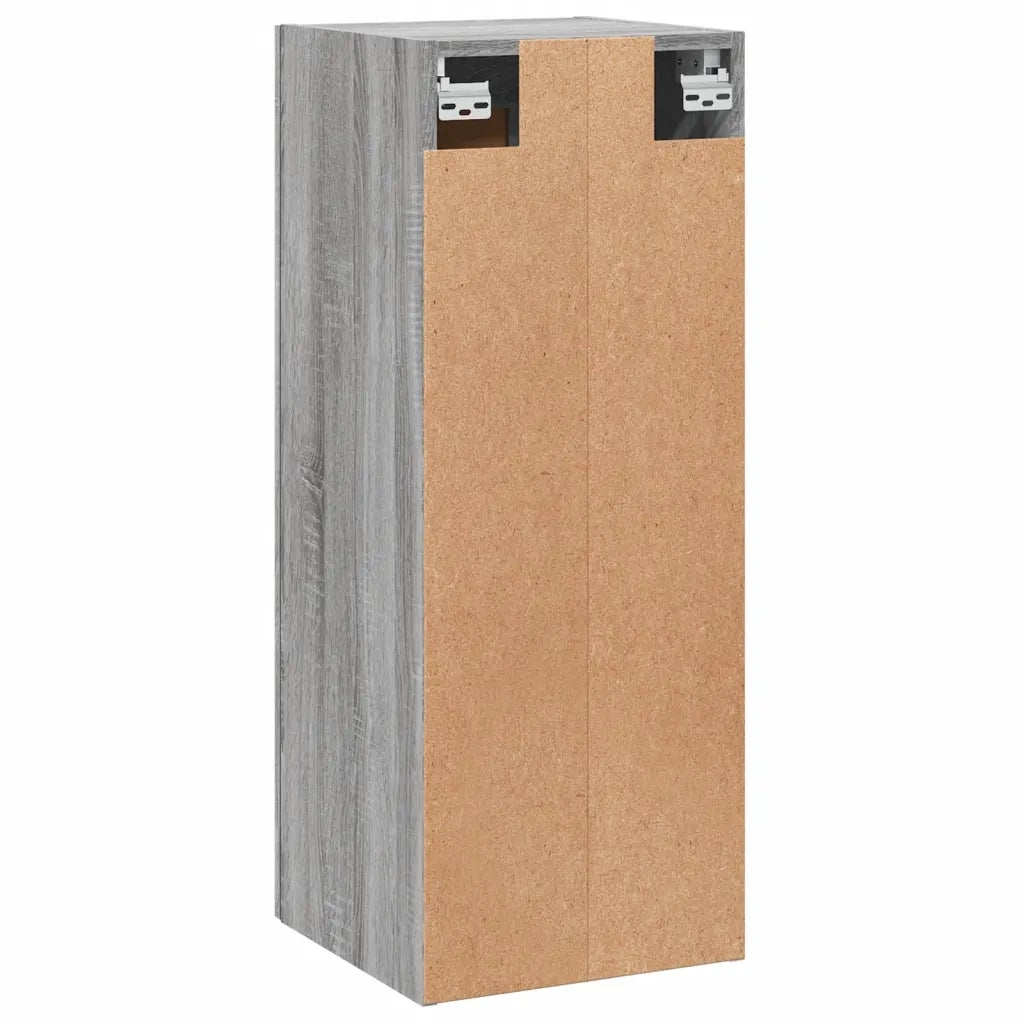 Mobile a Parete Grigio Sonoma 34,5x34x90 cm Legno Multistrato 830506