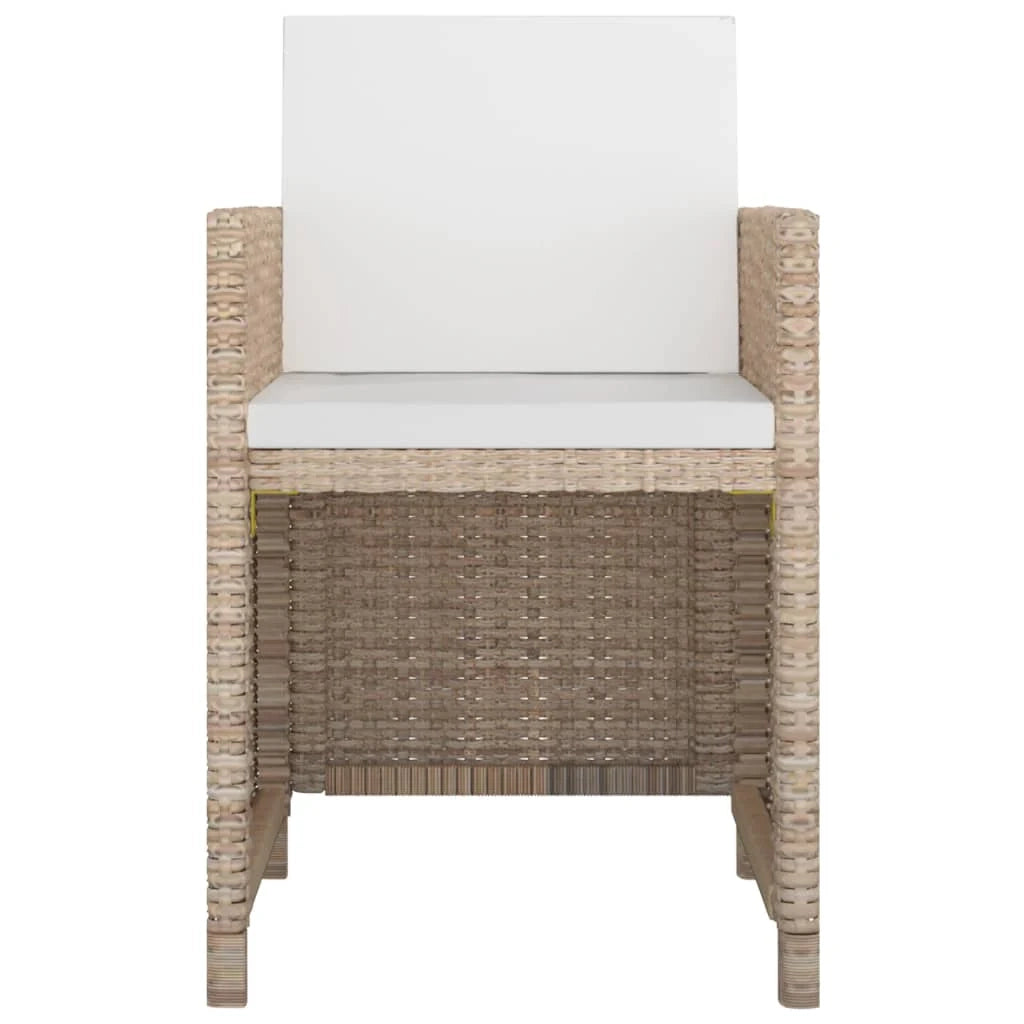 Set di mobili da giardino mobili da esterno 5 pezzi con cuscini resina intrecciata beige 02_0016430