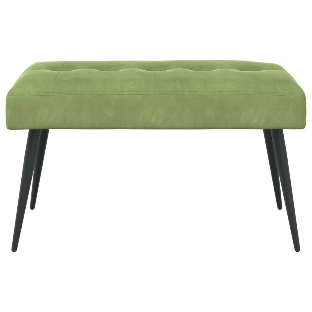 Panchina con bottoni imbottiti Verde chiaro 80 x 40 x 46 cm 42038518