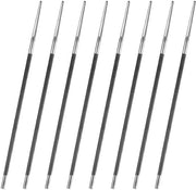 Kit di vijli per catena 8 pezzi - 4,8 mm - vijli in acciaio - affilatura a mano - dimensioni del pacchetto 27 x 12 x 2 cm - peso 250 gram - vijl per catena