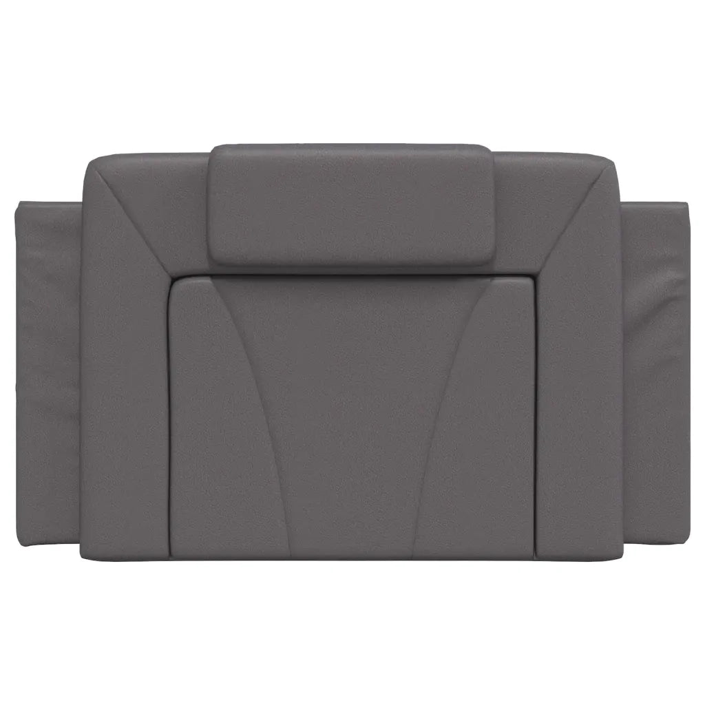 Cuscino Testiera Viana Grigio 90 cm in Similpelle 374770