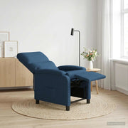 Divano Sedia-Poltrona reclinabile Blu Tessuto 128529