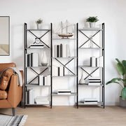 Libreria-Scaffale per Libri-Mobile di Stoccaggio Grigio sonoma 156 x 25 x 167 cm Legno multistrato