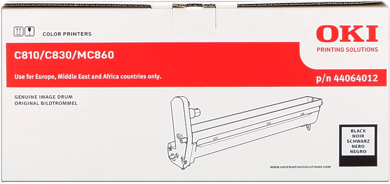 ORIGINAL OKI Tamburo nero 44064012 C810/830 ~20000 Seiten