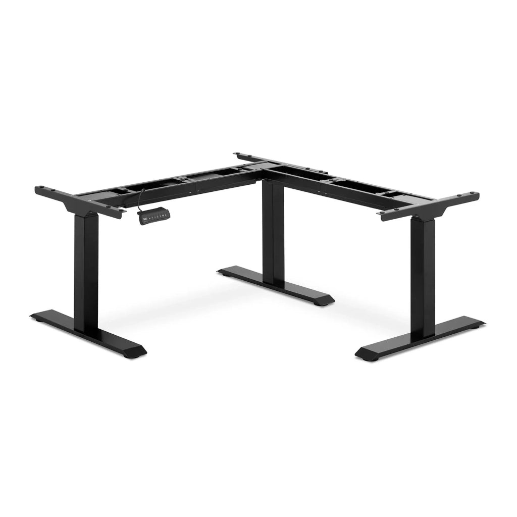 Scrivania angolare sit-stand (base) - altezza: 58 - 123 cm - larghezza: 90 - 150 cm (sinistra) / 110 - 190 cm (destra) - angolo: 90° - 150 kg 14_0005936