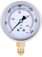 Drukmeter 400 bar RVS 1/4 BSP Azzera con precisione per macchine con dimensioni compatte per diverse applicazioni