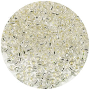 4mm glaskralen 6/0 zilverate perle per collane, perle per bracciali, perle per gioielli fai da te