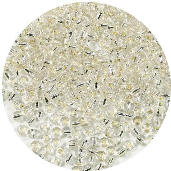 4mm glaskralen 6/0 zilverate perle per collane, perle per bracciali, perle per gioielli fai da te