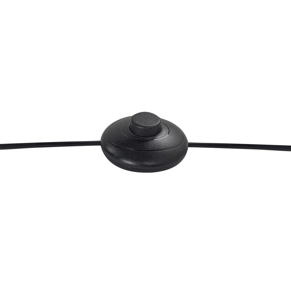 Lampada da terra marrone in poliestere e lino con paralume a tamburo in ferro da 155 cm per camera da letto e soggiorno stile retrò classico
