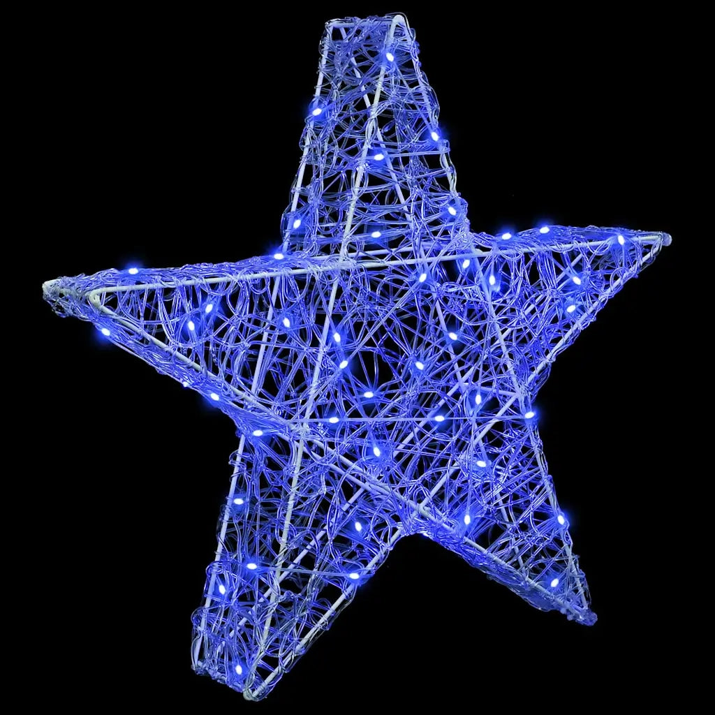 Stella 3D con 50 LED Blu 55 x 53.5 x 10 cm Acrilico