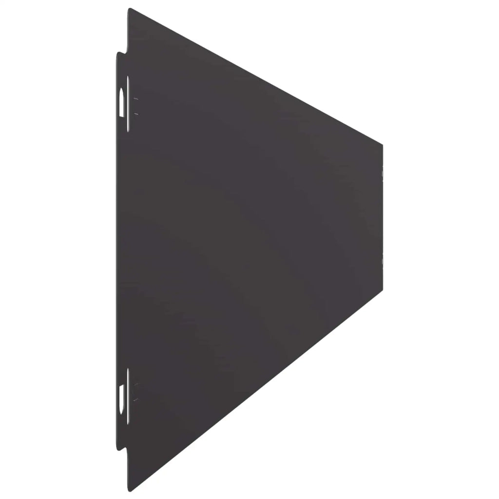 Bordura per Prato 30 pz 15 x 103 cm Acciaio Nero 8014178