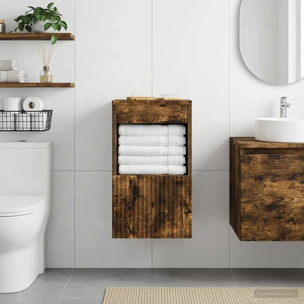 Mobile da Bagno Rovere Fumo 30 x 44,5 x 50 cm 890507