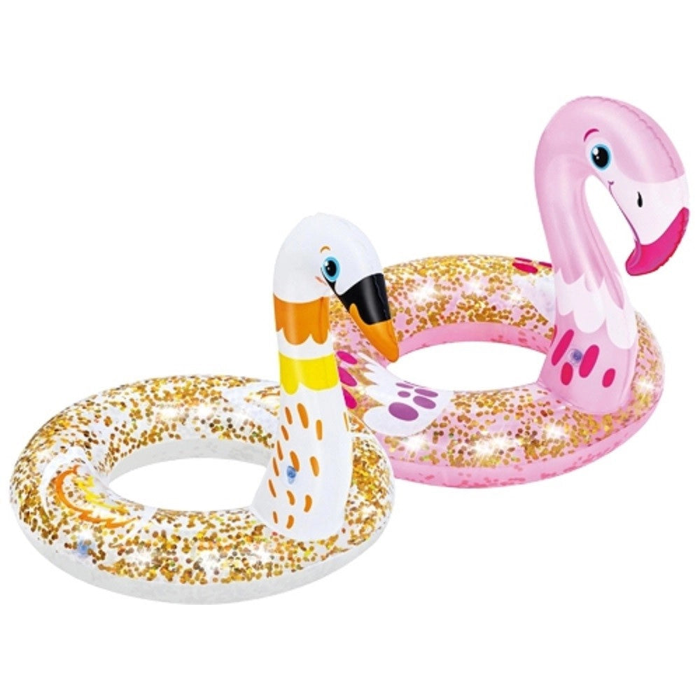 Trade Shop - Salvagente Gonfiabile 61cm Per Bambini Shimmer N'float Ciambella Assortiti 36306 -