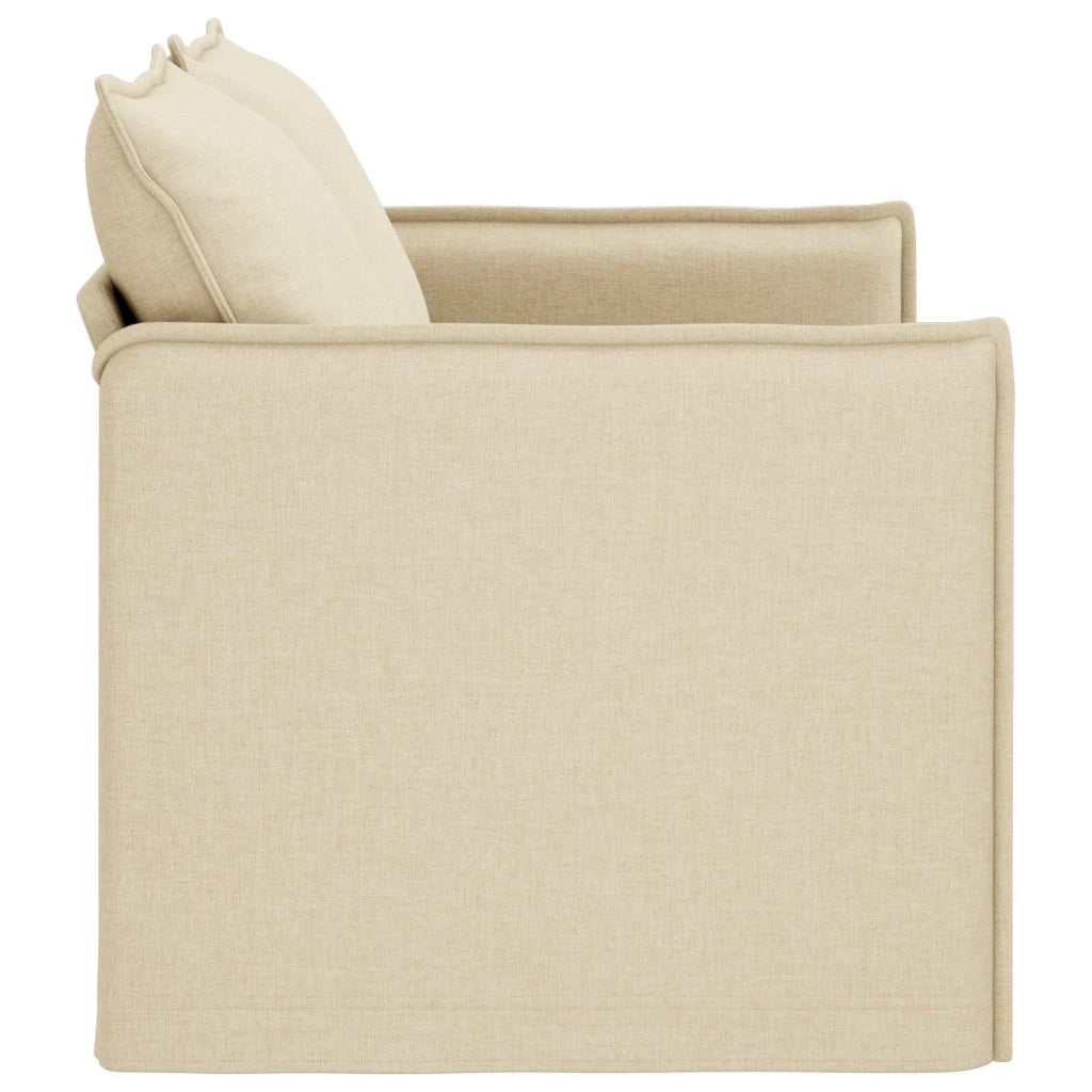 Divano Crema 136 x 82 x 85 cm Tessuto 42024516
