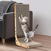 Pannello di gatto L, alta 68 cm, con gioco per gatto e pallina, per muro, protezione per divano e angolo