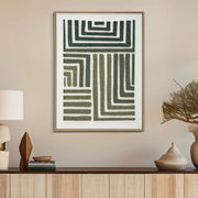 Bamesola, Quadro Effetto Rilievo e Texture Materica, 60x80h cm Verde