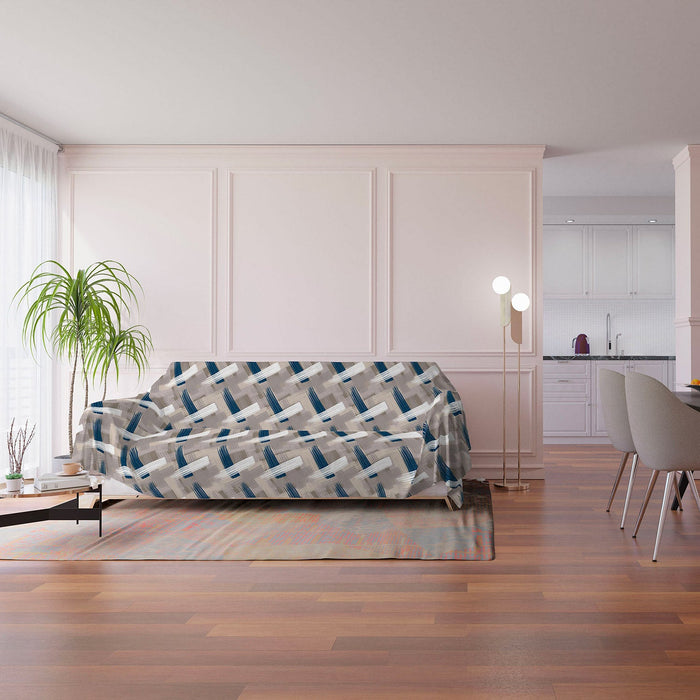 Telo Arredo Copritutto 170x260 cm Copridivano in Microfibra Pennellate