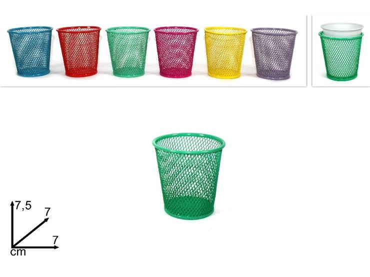 Set 6 Pezzi Reggello Segnabicchiere in Metallo 7,5 x 7 cm Vari Colori