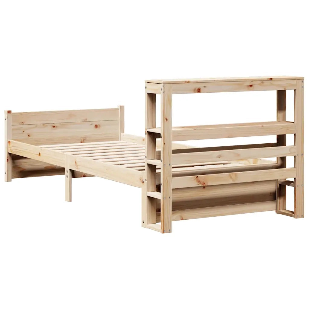 vidaXL Giroletto con Testiera 90x190 cm in Legno Massello di Pino