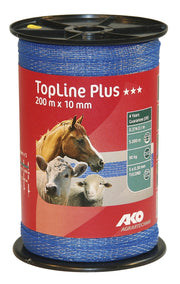 FETTUCCIA ELETTRIFICATA PER RECINTO TOPLINEPLUS BLU mt. 200 h. cm.1 fili 5