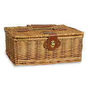Cesto Bauletto in Vimini naturale con Manico cm 30 x 21 x 13 h