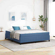 Struttura del letto con materasso Blu 180 x 200 cm Tessuto