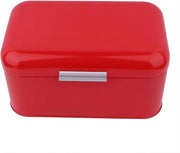 Contenitore di Cibo per Cucina Retro in Metallo a Colori Lisci Grande Contenitore di Deposito - Rosso