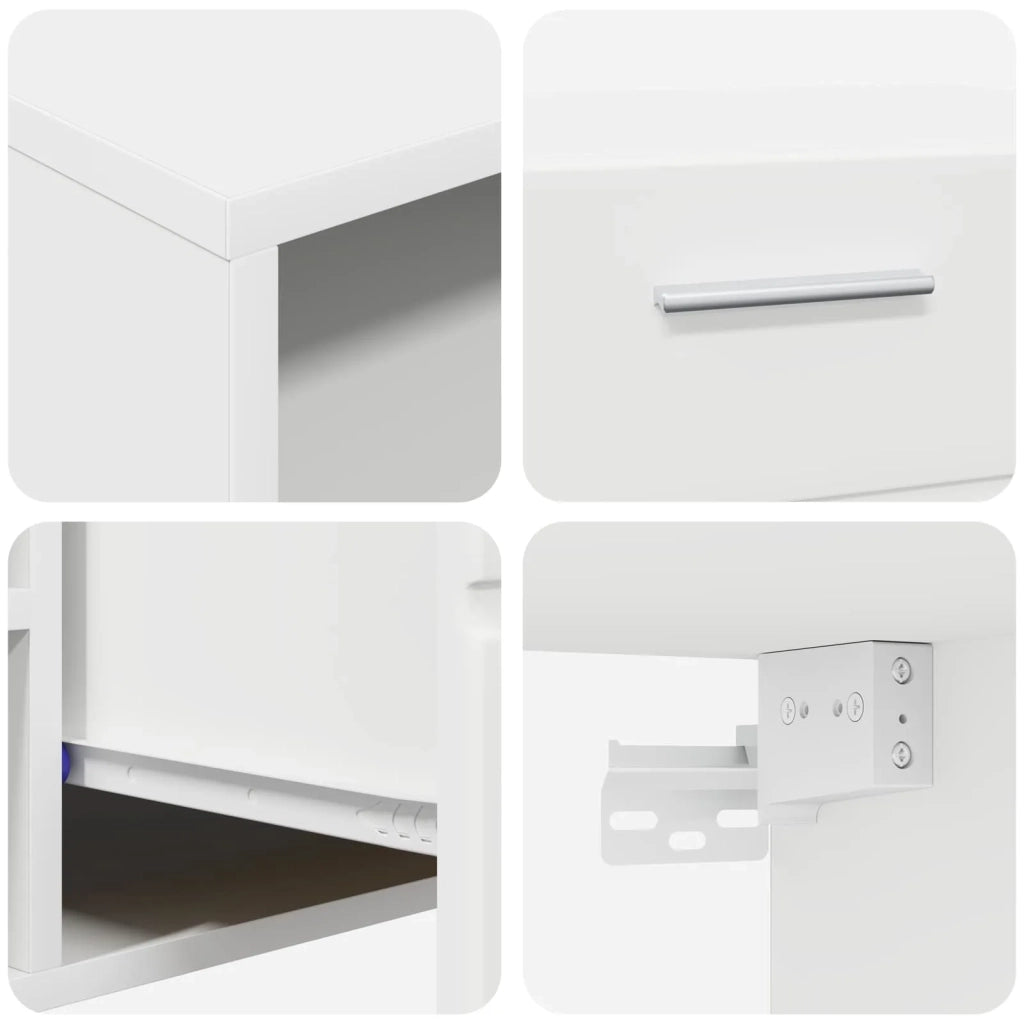 Armadio in Legno Bianco 100,5 x 39 x 30 cm Legno multistrato CFW2215579