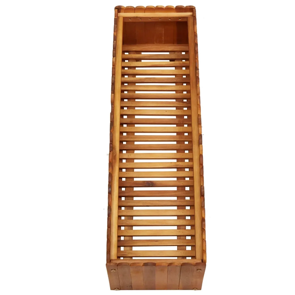 Letto Rialzato da Giardino 100x30x25 cm in Massello di Acacia 45918