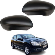 Specchio esterno da auto da 1 coppia per Nissan Qashqai 2007-2013 - Copertura protettiva per specchietto retrovisore - Nero