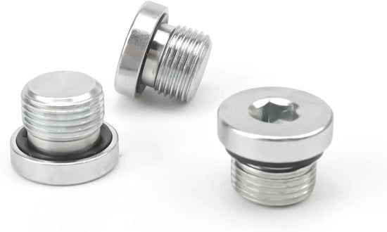Tre pezzi di fermagli di carbonio in acciaio 3/8" - Adatti per sigillare i tubi - Set di 3 fermagli