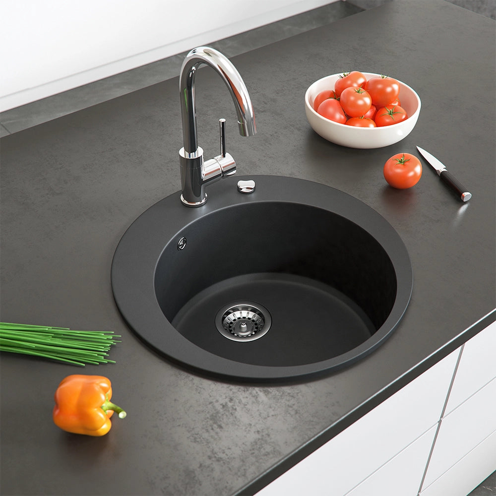 Bergström Lavello Nero 50.5 x 50.5 cm Rotondo