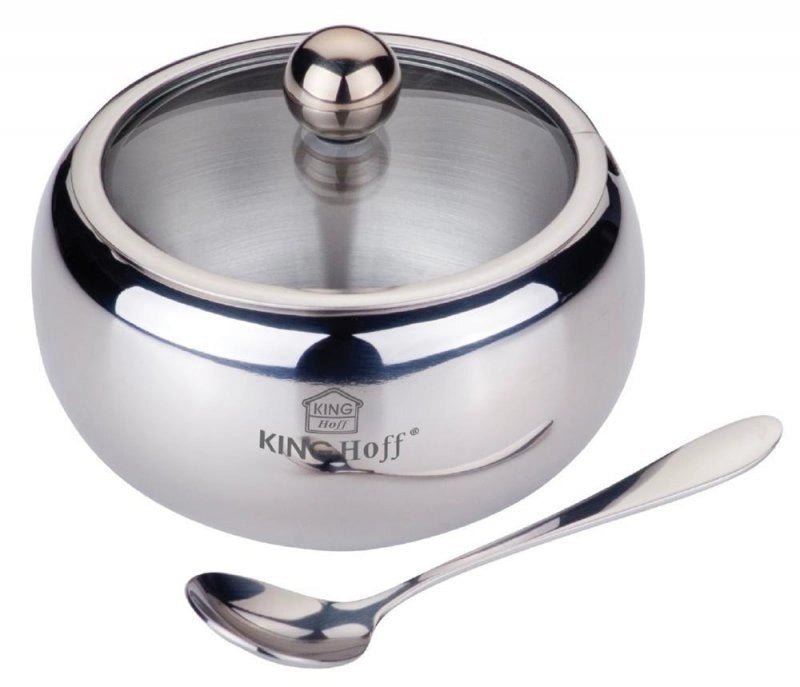 Zuccheriera in acciaio inossidabile con cucchiaio Kinghoff KH-3732