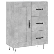 Credenza | Madia | Buffet da pranzo | Armadio da pranzo Grigio Cemento 69,5x34x90 cm in Legno Multistrato